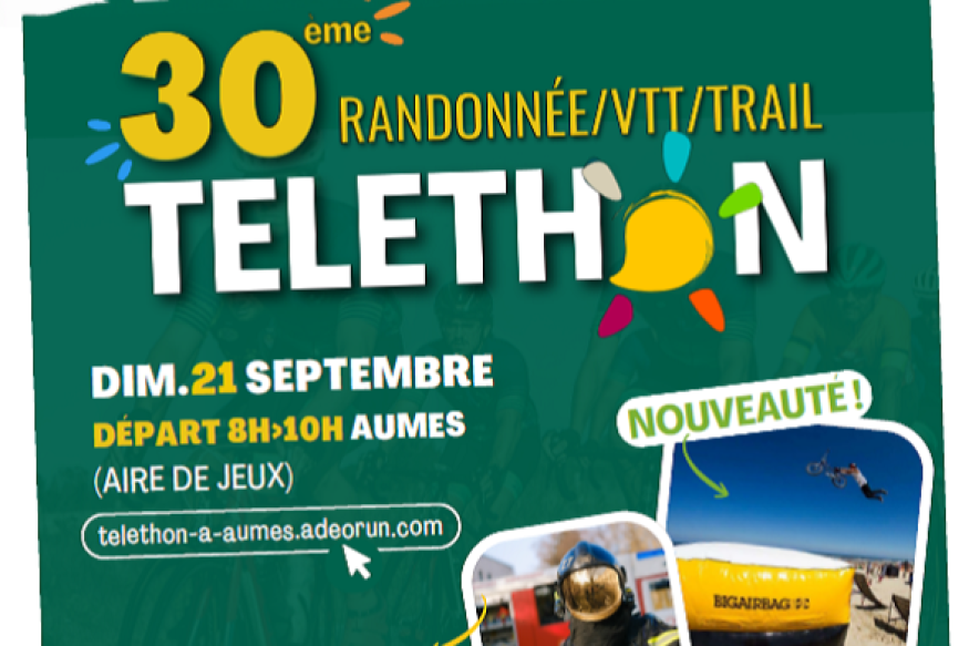 AUMES Randonnée VTT et Trail pour le Téléthon!